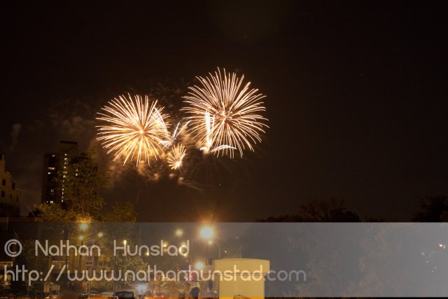 Minneapolis fireworks on 4 July 2010